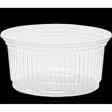 Pote Transparente Descartável PS 250ml Totalplast c/ 50un