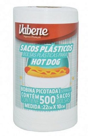 Saco Plástico Hot-Dog 22x10cm c/ 500