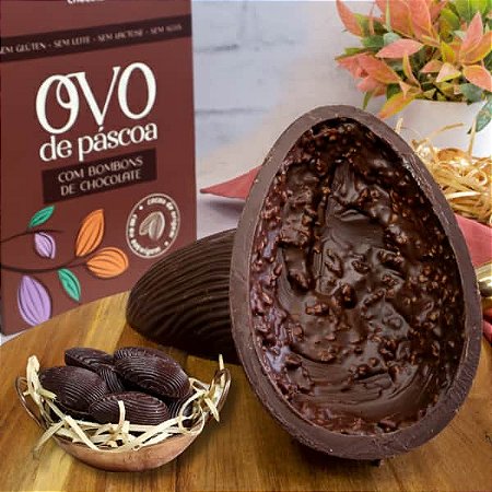 OVO DE PASCOA ZERO LACTOSE AVELÃ - 170g - Zero lactose, zero glúten e zero leite