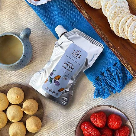 Creme de AVELÃ - 100% NATURAL - SEM AÇÚCAR, sem glúten, sem leite, sem soja - 100g