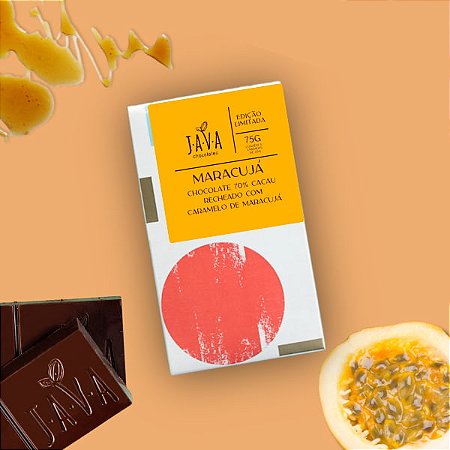 Chocolate com CARAMELO DE MARACUJÁ - 75g EDIÇÃO LIMITADA