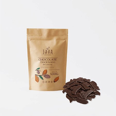 Chocolate Fracionado Zero Leite Java - 500g em Lascas