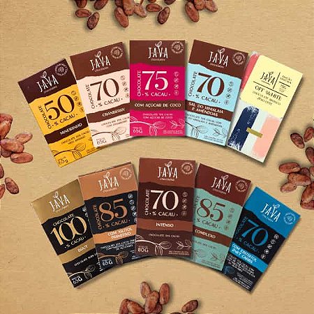 KIT 10 chocolates SORTIDOS 65 gramas