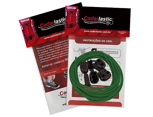 Cadarço Elástico de Competição - Verde Escuro
