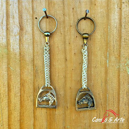 Chaveiro Trançado Cavalo Crioulo