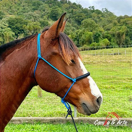 Cabresto 7 Nós Azul e Preto