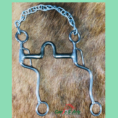 Freio 2 Jogos Bob Lumes Bocal Ferro Perna S Inox