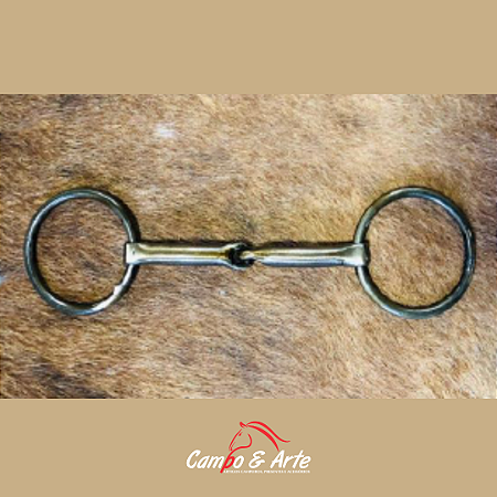 Freio Bridão de Argola Bocal Ferro
