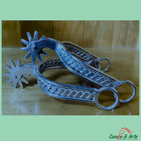 Espora Inox Torcida - Roseta 10 dentes(ZF)5504