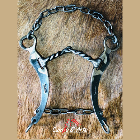 Freio campeiro de ferro Bridão torcido