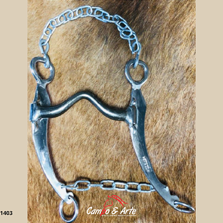 FREIO CAMPEIRO INOX BOCAL DE FERRO