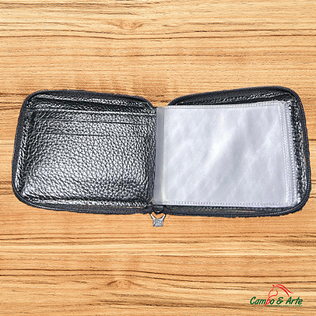 Carteira masculina com zíper