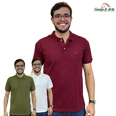 Polo pique com elastano