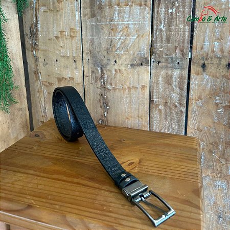 Cinto Masculino Couro Legítimo - 2 em 1