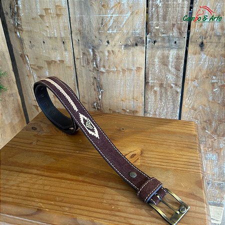 Cinto de Couro c/ detalhes