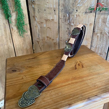 Cinto de Couro Feminino Coração