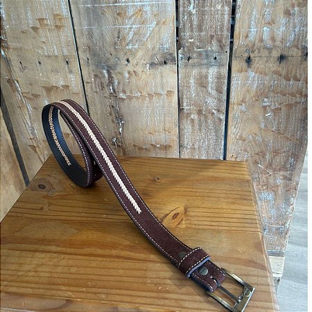Cinto de Couro c/ Detalhes