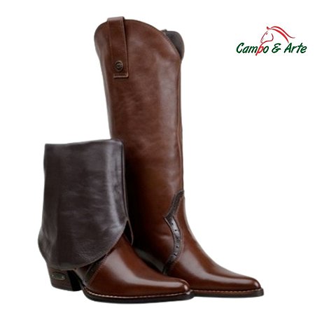 Bota Feminina Cano Alto Marrom