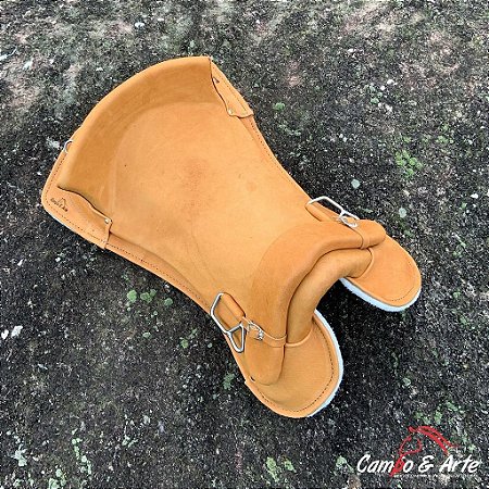 Sela Freio de Ouro Anatômica N°2 c/ Gato - Mostarda