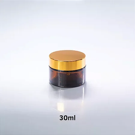 Pote De Vidro Âmbar Para Creme 30ml
