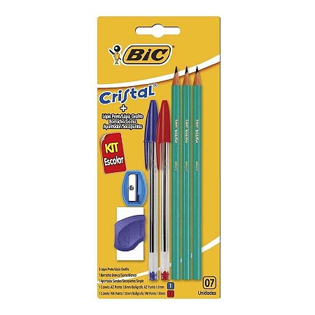 KIT ESCOLAR BIC 3LAPIS 2CANET 1APO 1BORR - GTIN/EAN/UPC 70330944237 -  Cadastro de Produto com Tributação e NCM - Cosmos