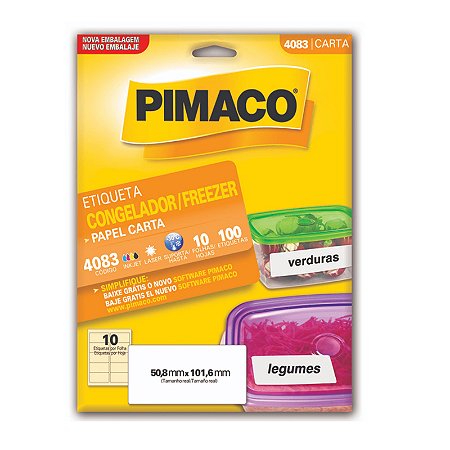 Etiqueta Carta Pimaco 4083 Congelador/freezer 10 Fls