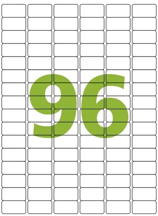 Etiqueta A4 96 Etiquetas 31 X 17 200 Folhas 19200 Etiquetas