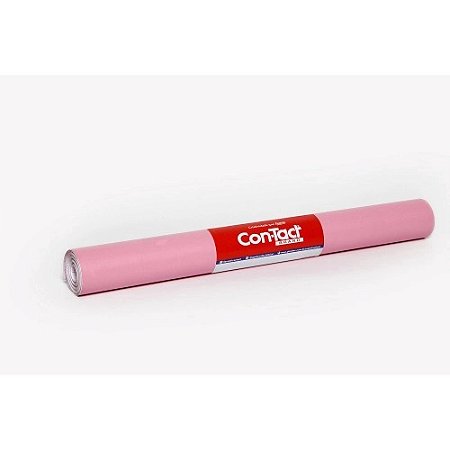 Papel Adesivo Contact Rosa Claro Opaco 45cm X 10 Metros