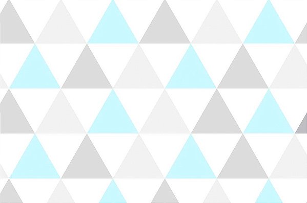 Papel De Parede Adesivo 45cm x 10 metros Triângulo Azul