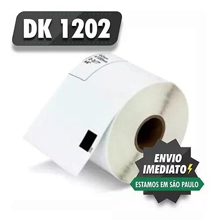 200 rolos de Etiqueta Adesiva Dk 1202 ECO 62x100 Etiqueta Compatível Dk1202 Phs