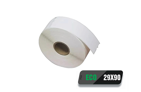 20 rolos de Etiqueta Térmica Adesiva Eco 29x90 (mm) 400 etiquetas por rolo - Zebra, Argox, Elgin...