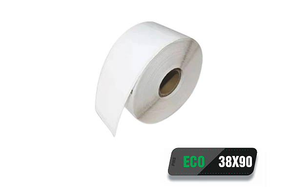 50 rolos de Etiqueta Térmica Adesiva Eco 38x90 (mm) 400 etiquetas por rolo - Zebra, Argox, Elgin...