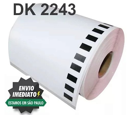 10 Rolos Dk 2243 PLUS Etiqueta Adesiva Compativel Brother QL 101mm x 30m Dk2243