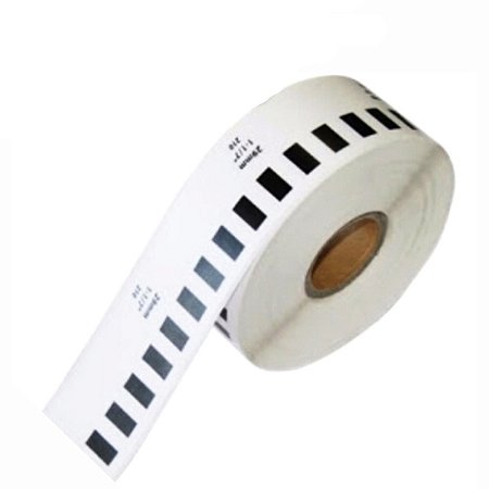 20 rolos de Etiqueta Adesiva Premium Dk 2210 29x30m com Filme Adesivo À Prova D'água Compatível Brother QL