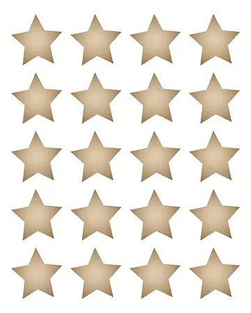 Etiqueta Adesiva Estrela Dourada (18,8mm) 100 unidades