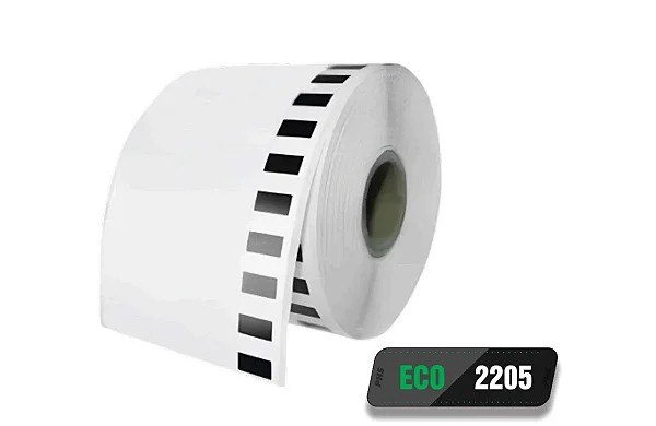 150 Rolos Dk 2205 ECO Etiqueta Adesiva Compativel Brother QL 62mm x 30m Dk2205