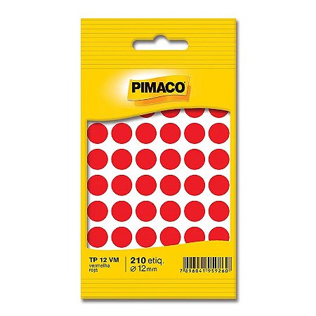 Etiqueta adesiva TP12 - Pimaco diversas cores