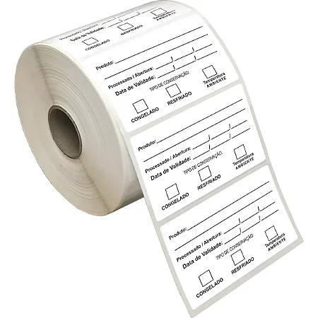 1000 Etiquetas 60x40 Etiqueta Anvisa Bopp A Prova De Água Branco Preto