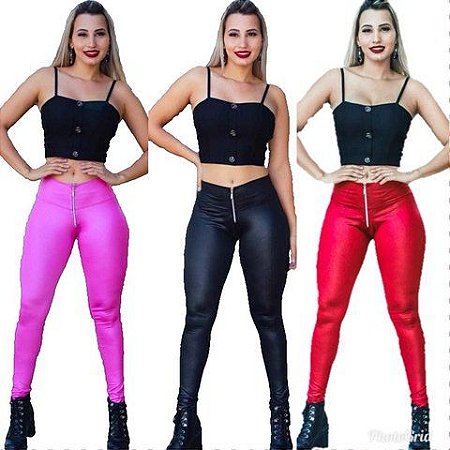 calça legging cirre cintura alta