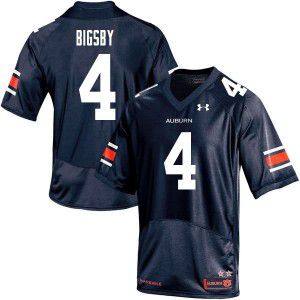 Camisa Esporte Futebol Americano Universitário Auburn Tank Bigsby Número 4 Azul