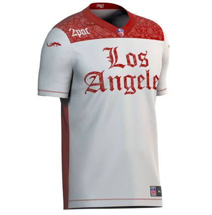 Camisa Esporte Futebol Americano Los Angeles 2pac