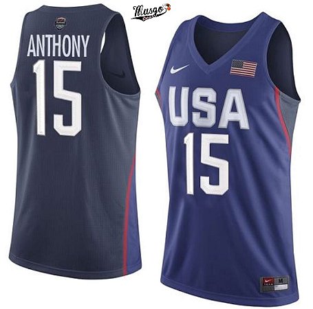 Camiseta Regata Basquete Seleção Americana Rio 2016 Carmelo Anthony #15