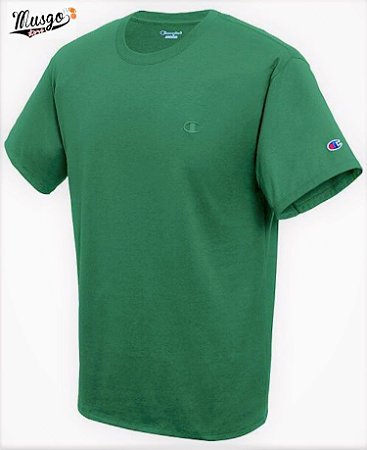 Camisa Casual Champion Mini Logo Verde Musgo