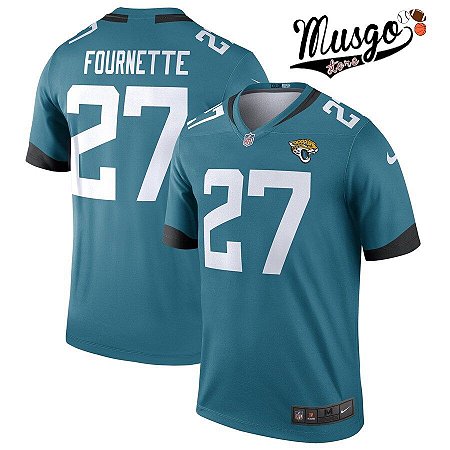 Camisa Esporte Futebol Americano NFL JacksonVille Jaguars Leonard Fournette Número 27 Verde