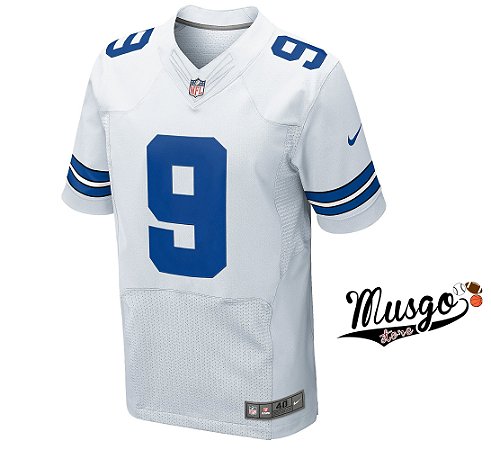 Camisa Nike Esporte Futebol Americano NFl Dallas Cowboys Tony Romo Número 9 Branca
