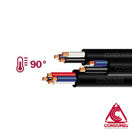 Cabo Pp Flexível 3x4mm Condumig