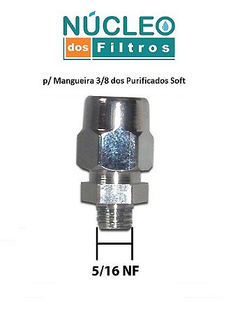 Bico Mangueira 3/8 Adaptador Bucha 5/16