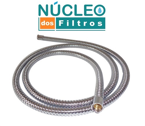 Tubo Capa Flexível Cromado p/ Mangueira 1/4 (Fina)
