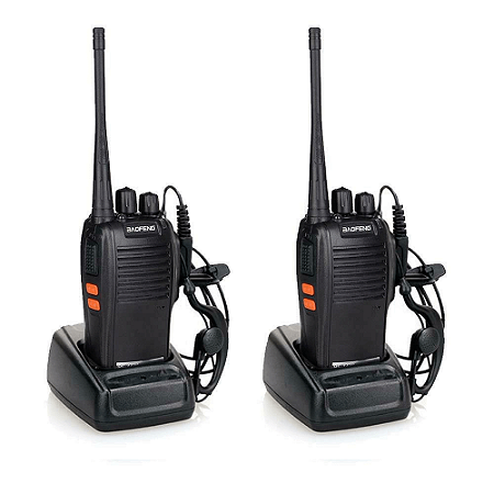 Kit Par 2 Radio Comunicador Walk Talk Baofeng 777s Alcance 9km