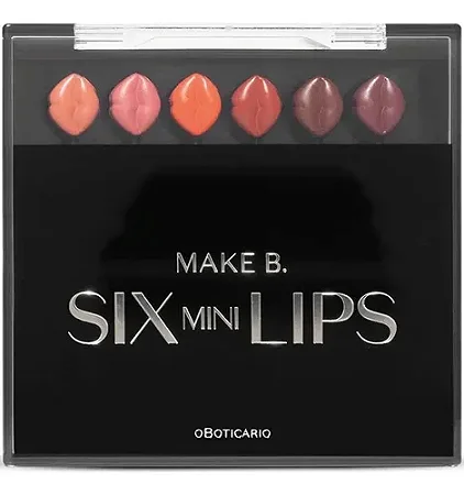 Estojo Mini Batons Six Mini Lips Make B. 6x 0,4g cada Make B.